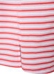 L&aring;ng oversized randig t-shirt i ekologisk bomull, Lila, Packshot image number 3