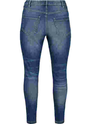 Slitna Amy jeans med super slim fit, Blue denim, Packshot image number 1