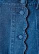 A-linjeformad jeanskjol med v&aring;gig knappsl&aring;, Bl&aring;, Packshot image number 2