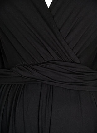 Kortärmad tröja för gravida, Black, Packshot image number 2