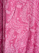 Kort&auml;rmad bomullskl&auml;nning med tryck, Rosa, Packshot image number 3