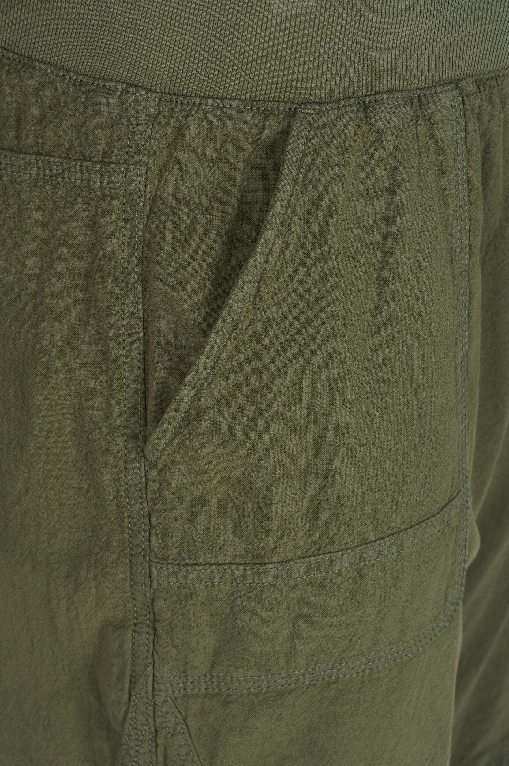ZizziL&ouml;sa shorts i bomull med fickor, Gr&ouml;n, Packshot image number 2