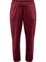 L&ouml;sa byxor i velour, R&ouml;d