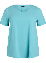 Enf&auml;rgad t-shirt i bomull, Bl&aring;