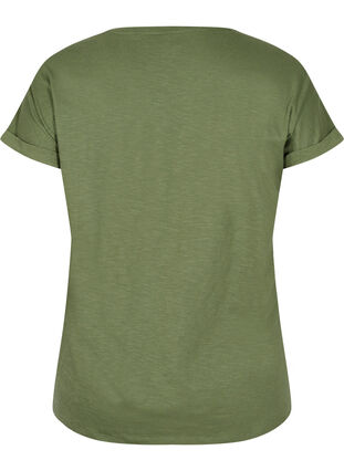 T-shirt i ekologisk bomull med tryck, Four Leaf CloverText, Packshot image number 1
