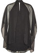Kn&auml;l&aring;ng kl&auml;nning i chiffong med skir cape, Svart, Packshot image number 1