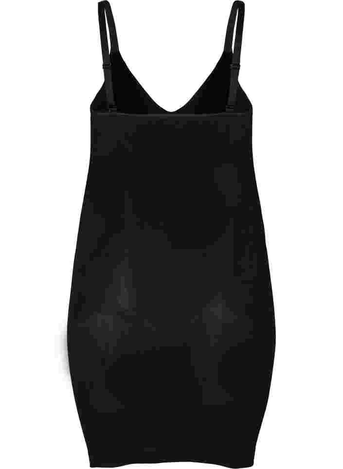 Shapewearklänning med tunna band, Black, Packshot image number 1