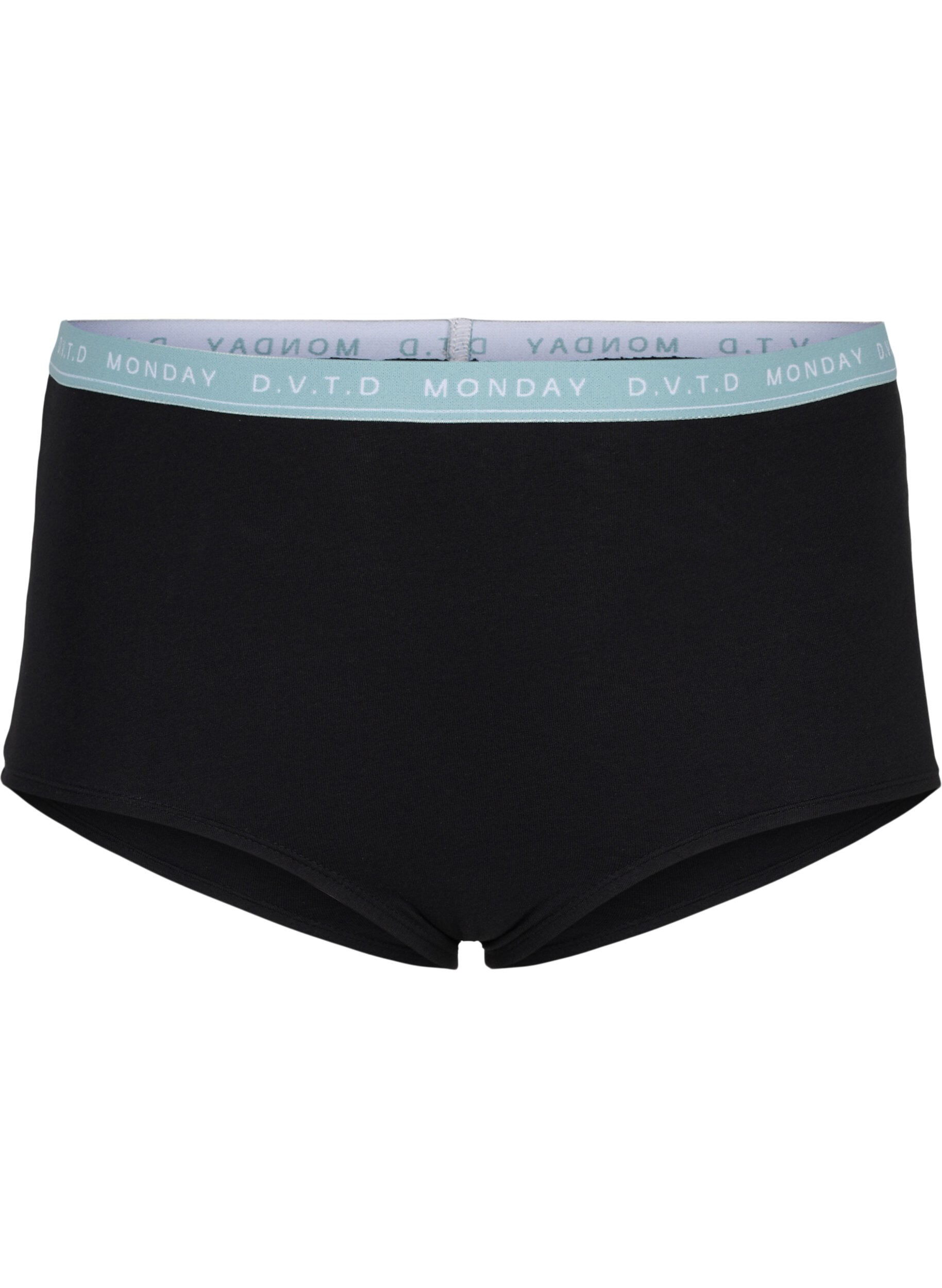 Zizzi 7-pack bomullshipsters med veckodagarna, Multi Pastel Pack, Packshot image number 2