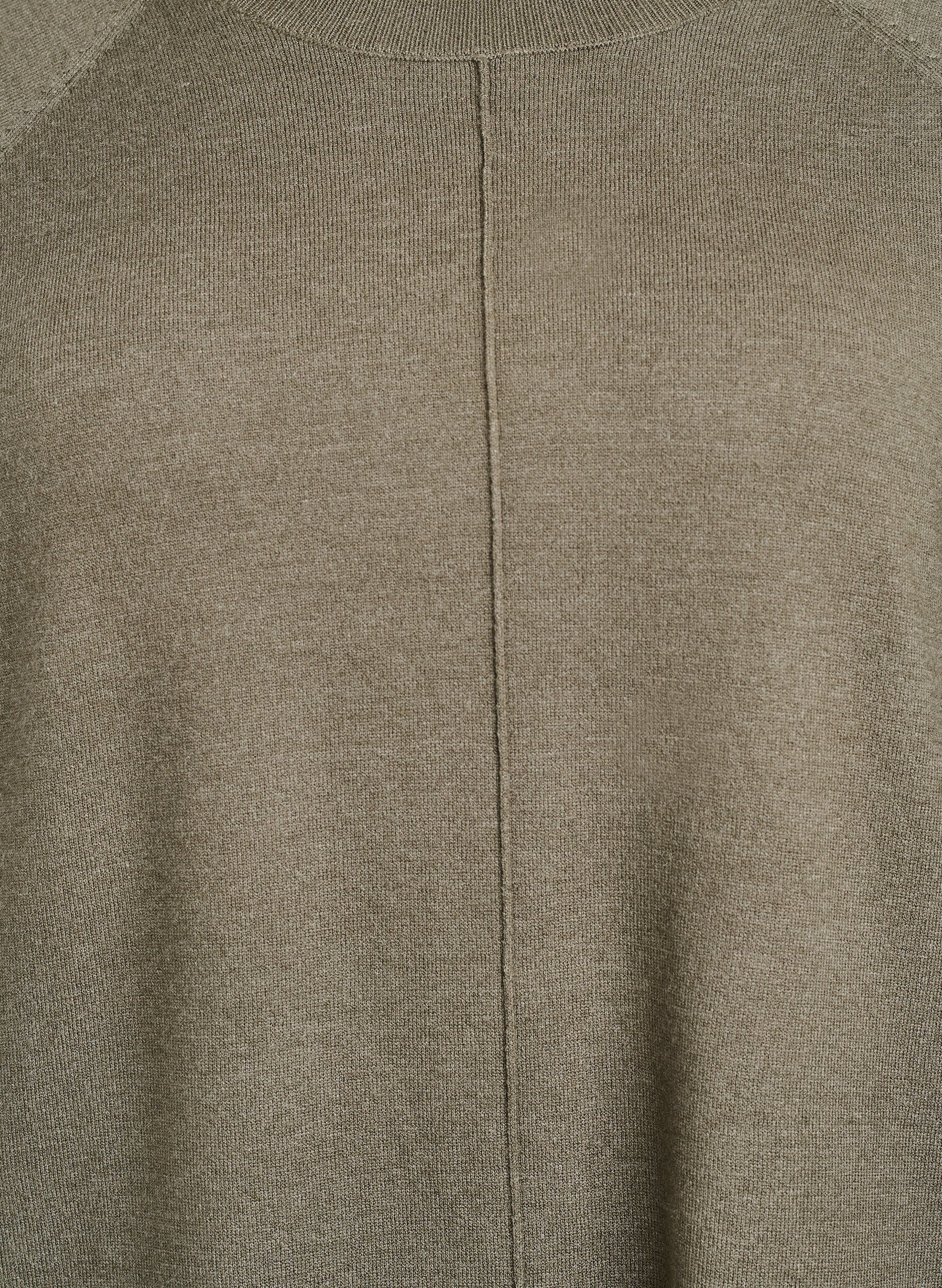 Zizzi Stickad blus med mitts&ouml;m och raglan&auml;rmar, Gr&ouml;n, Packshot image number 2