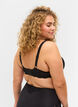 Spets-bh med mesh, Black, Model image number 1