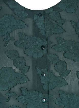 Transparent skjorta med mönster, Darkest Spruce, Packshot image number 2
