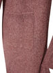Ribbstickad kofta med fickor, Rosa, Packshot image number 3
