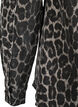 Jeansblus med leopardmönster och knappar, Grå, Packshot image number 3