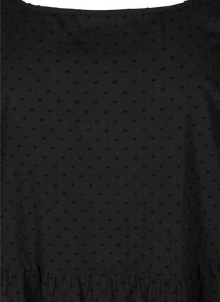 A-linjeformad klänning med 3/4 ärmar , Black, Packshot image number 2