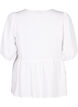 Viskosblus med broderi anglaise, Bright White, Packshot image number 1