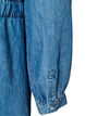 Jeanskl&auml;nning med v-ringning och knytsk&auml;rp, Bl&aring;, Packshot image number 3