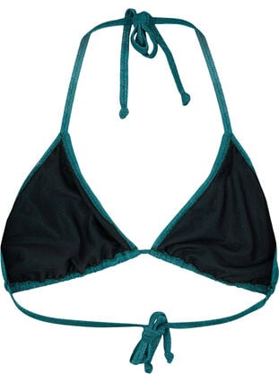Glittrig triangelformad bikiniöverdel, Storm, Packshot image number 1