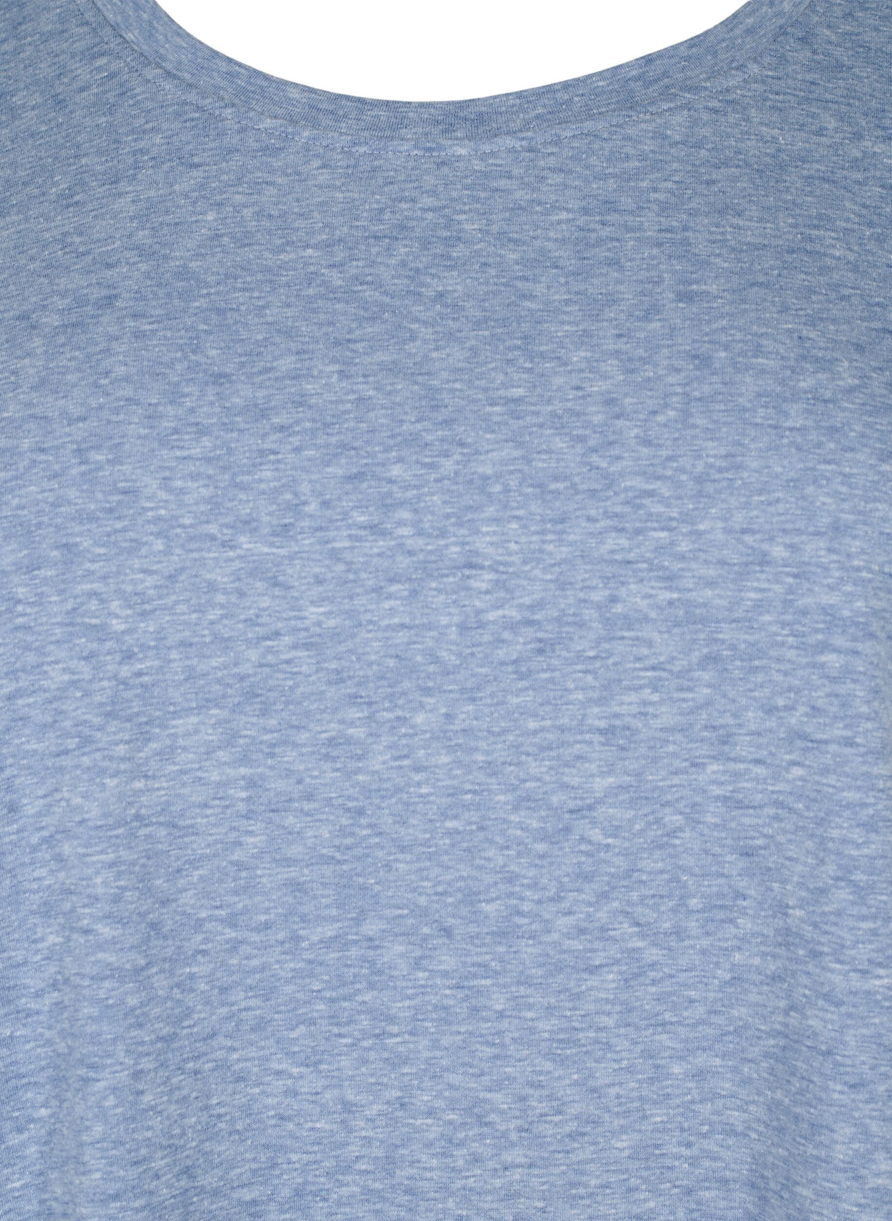 ZizziMelerad t-shirt med korta &auml;rmar, Bl&aring;, Packshot image number 2