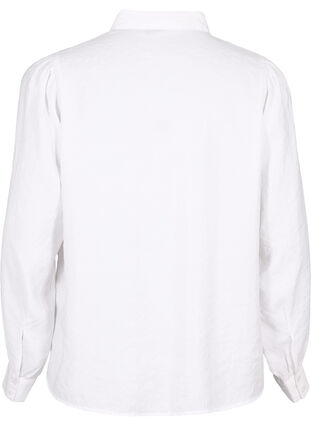 Långärmad skjorta i TENCEL™ Modal, Bright White, Packshot image number 1