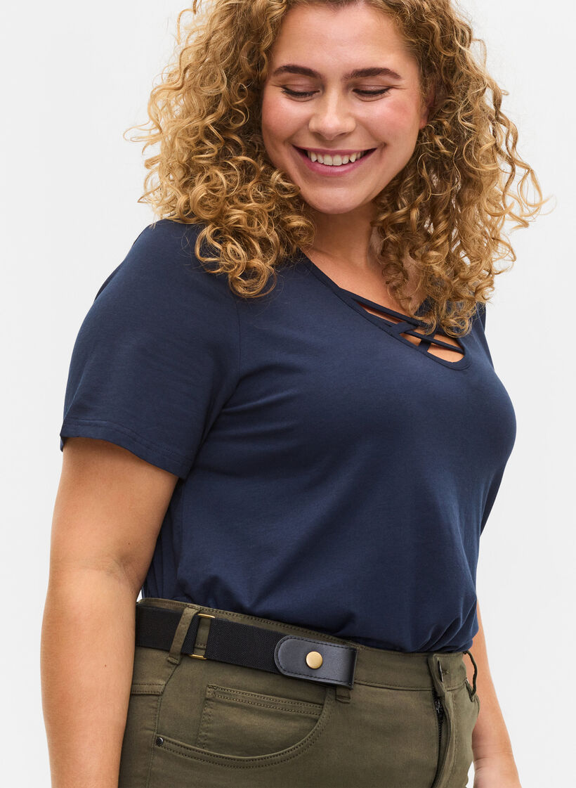 Elastiskt b&auml;lte, Svart, Model image number 0