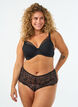Spets-BH med vadderade kupor, Svart, Model image number 1