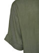 Blus i viskos med virkade detaljer och knappar, Gr&ouml;n, Packshot image number 3