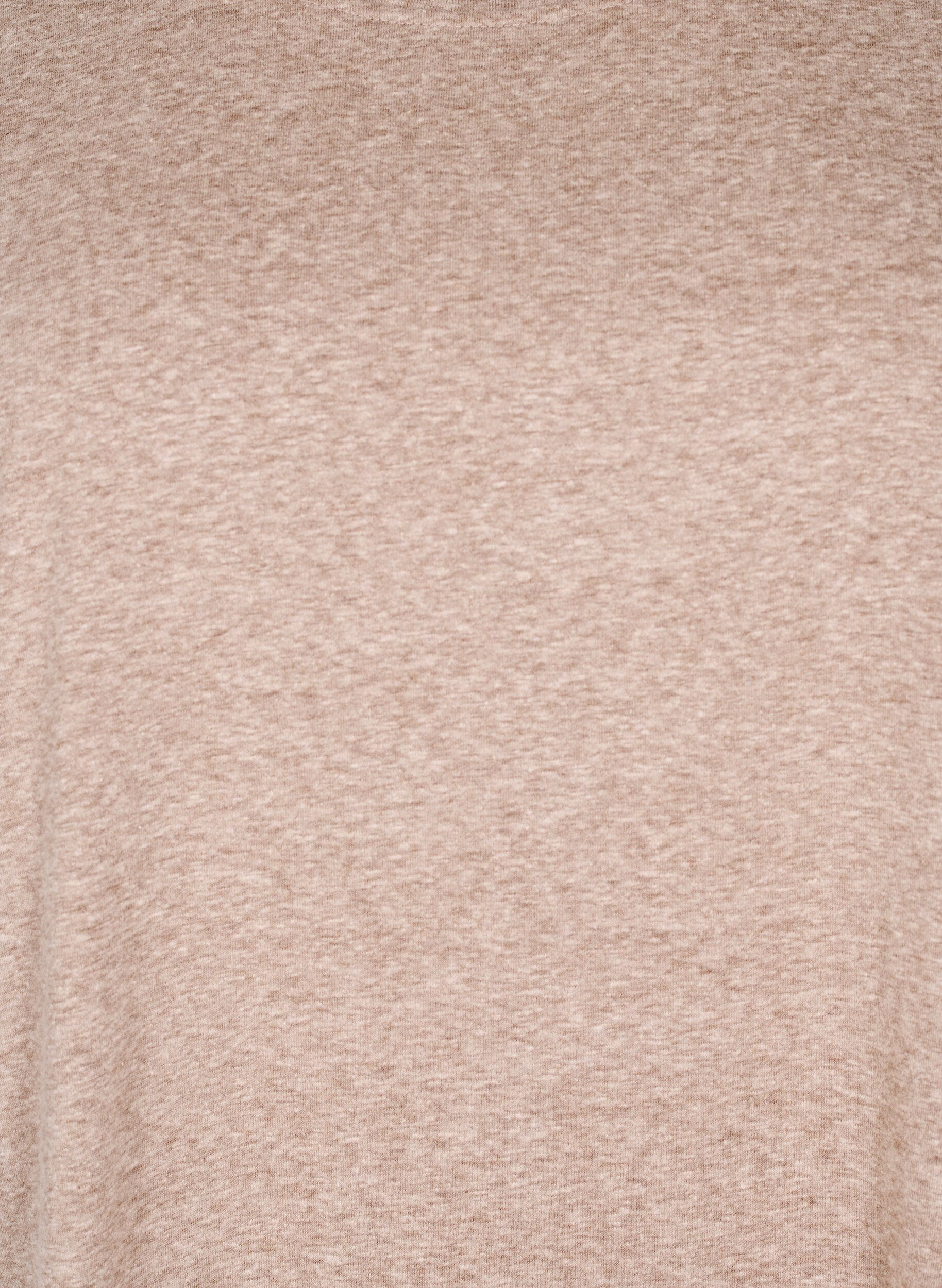 Zizzi Melerad t-shirt med korta &auml;rmar, Brun, Packshot image number 2