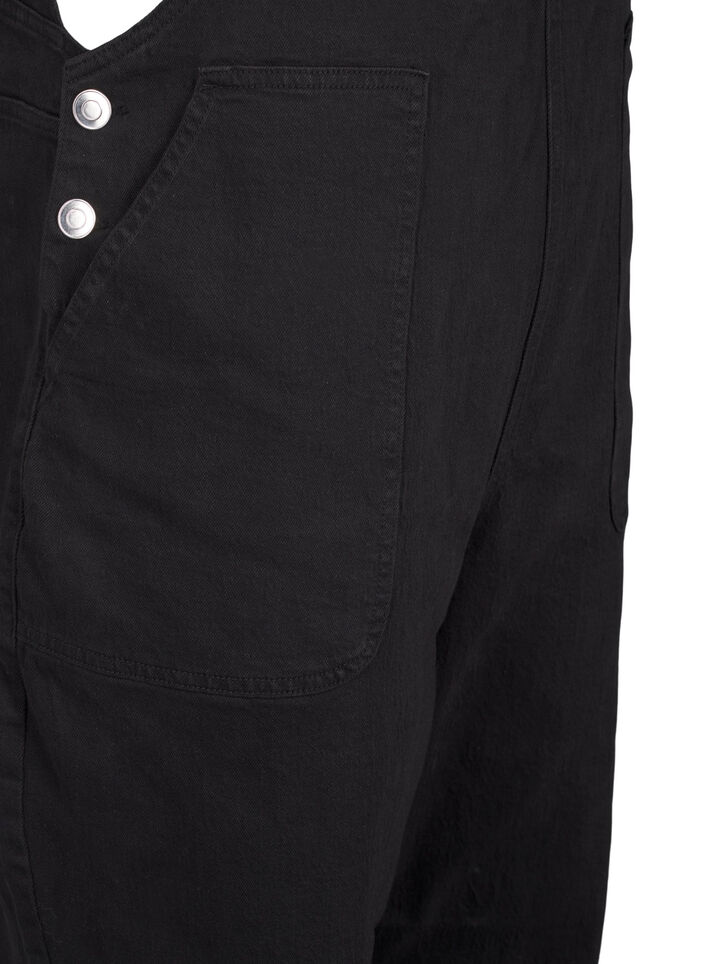Denim overaller, Black, Packshot image number 3