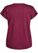 Kort&auml;rmad t-shirt i bomullsmix, R&ouml;d, Packshot image number 1