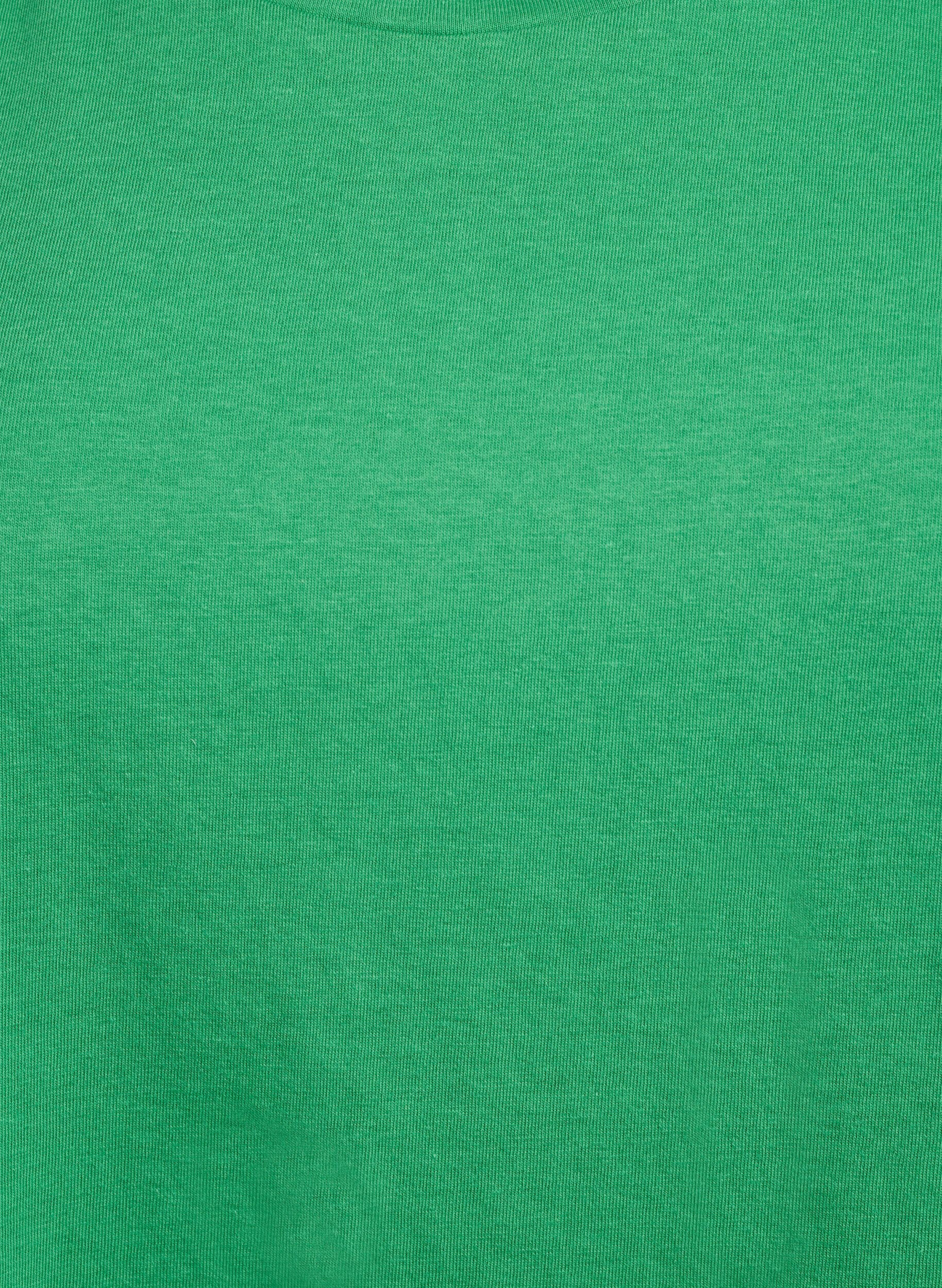 ZizziKort&auml;rmad t-shirt i bomullsblandning, Gr&ouml;n, Packshot image number 2