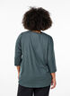 Tr&auml;ningsblus med trekvarts&auml;rm, Gr&aring;, Model image number 2