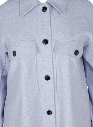 Skjortjacka med knappar och bröstfickor, Serenity Mel., Packshot image number 2