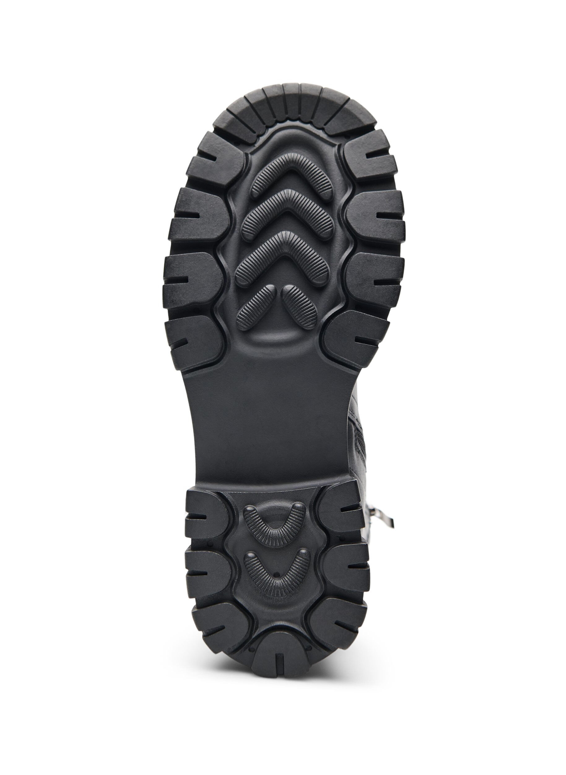 Zizzi Bred passform &ndash; Grov k&auml;nga med lackdetalj, Svart, Packshot image number 5