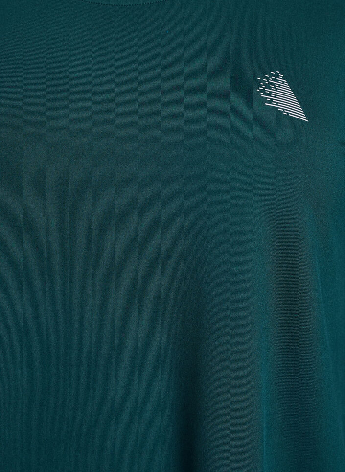 Tr&auml;ningsblus med trekvarts&auml;rm, Gr&ouml;n, Packshot image number 2