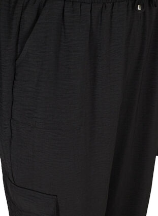 Lösa byxor med stora fickor, Black, Packshot image number 2