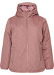 L&auml;tt vadderad jacka med diamantquilt, Rosa, Packshot image number 0