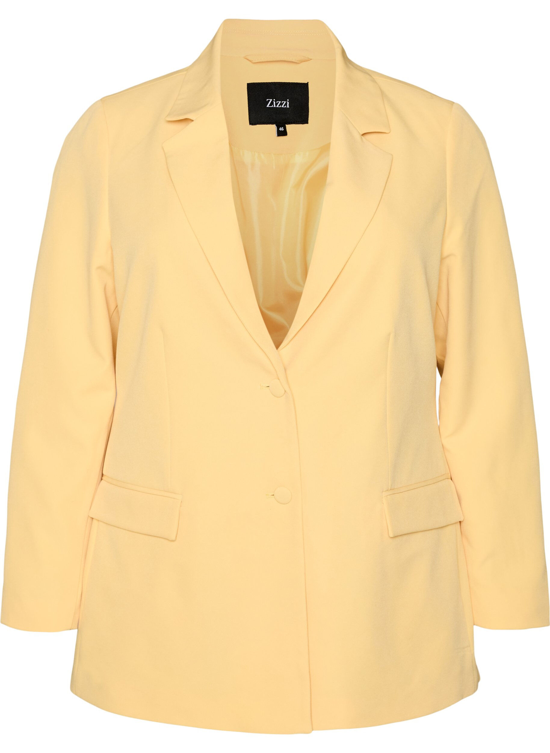 Klassisk blazer med kn&auml;ppning