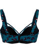 Bikini-bh med drapering och band över bysten, Leopard, Packshot image number 1