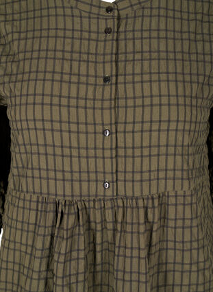 Skjorttunika med 3/4-ärmar, Ivy Green Check, Packshot image number 2