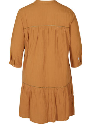A-linjeformad klänning i bomull, Chipmunk, Packshot image number 1