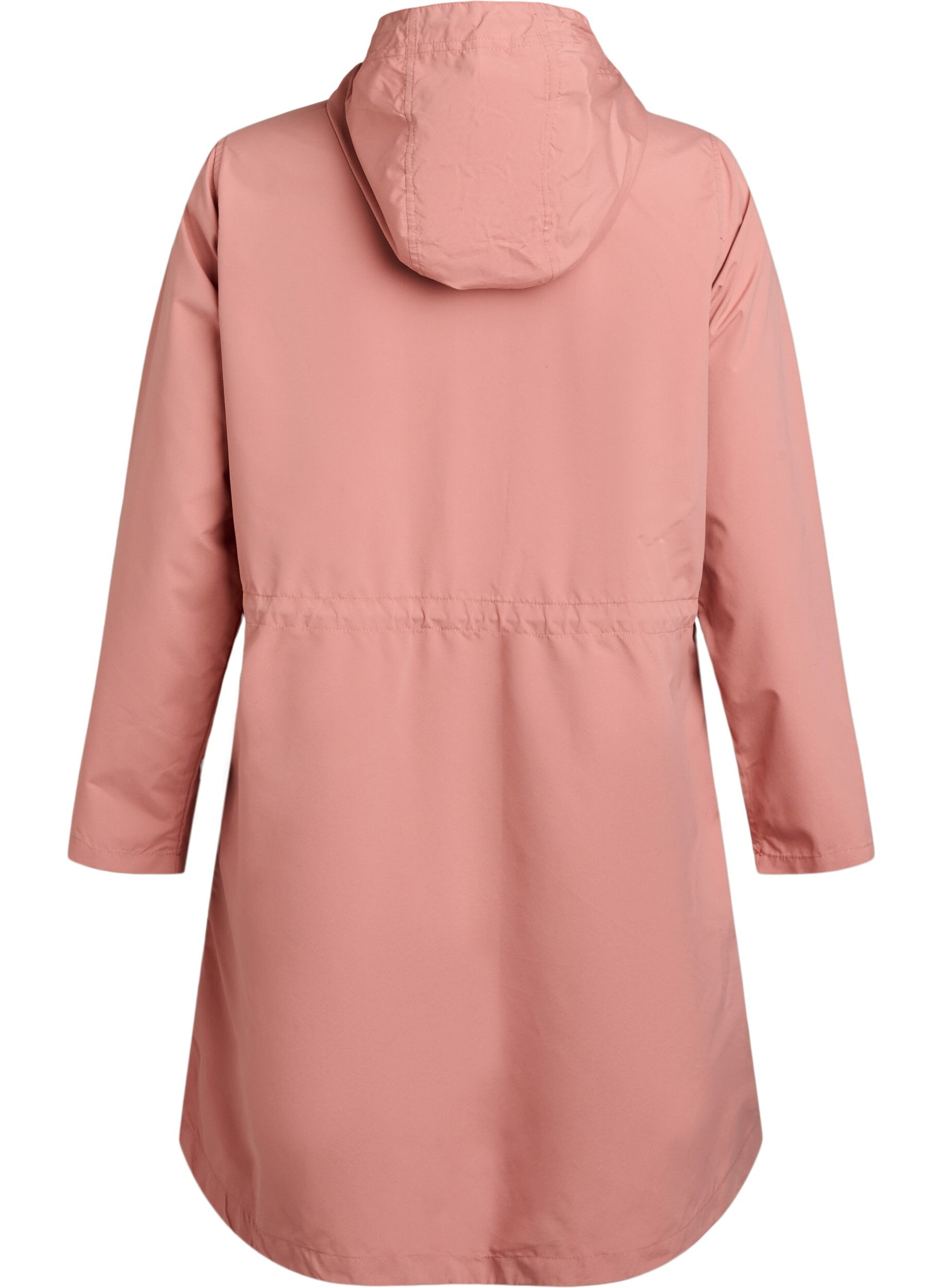 Zizzi FLASH - Vattenavvisande parkas med huva, Rosa, Packshot image number 1