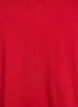 Enkel T-shirt i bomull med v-ringning, Röd, Packshot image number 2