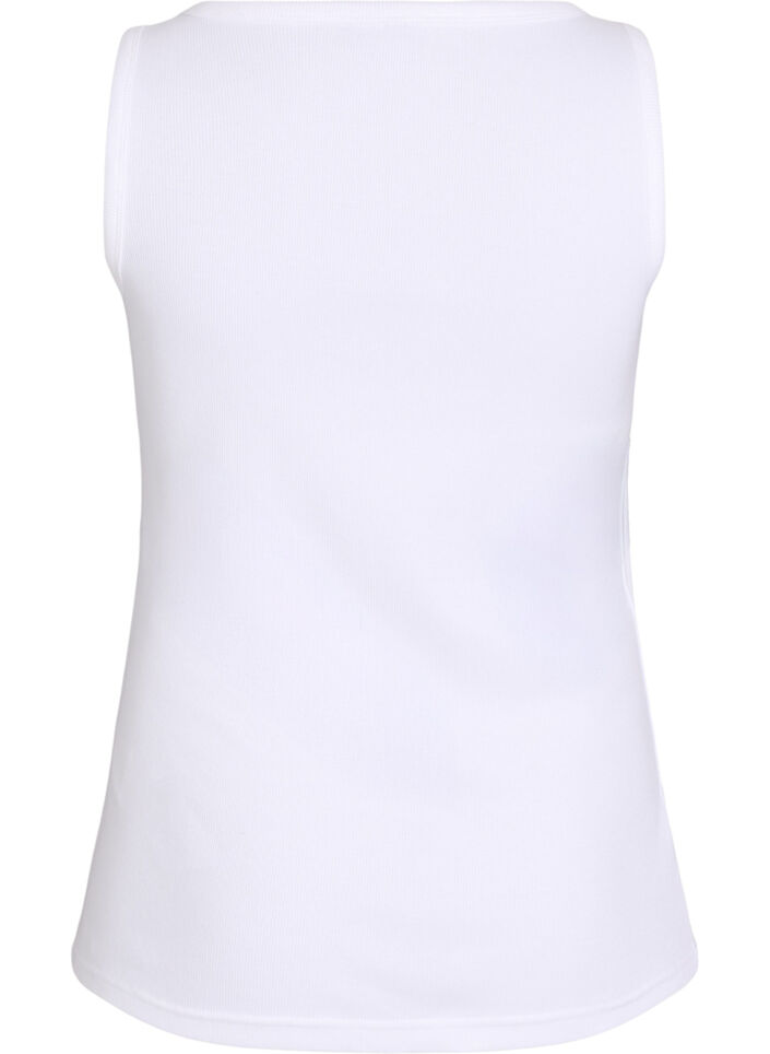 T&aring;tsittande topp med motiv, Vit, Packshot image number 1