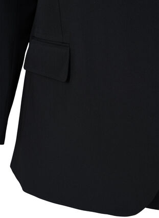 Klassisk blazer med fickor, Black, Packshot image number 3