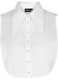 Skjortkrage med pärlknappar, Bright White