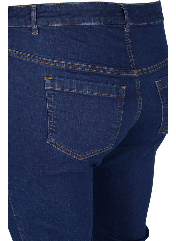 Ellen bootcut jeans med hög midja, Blå, Packshot image number 3