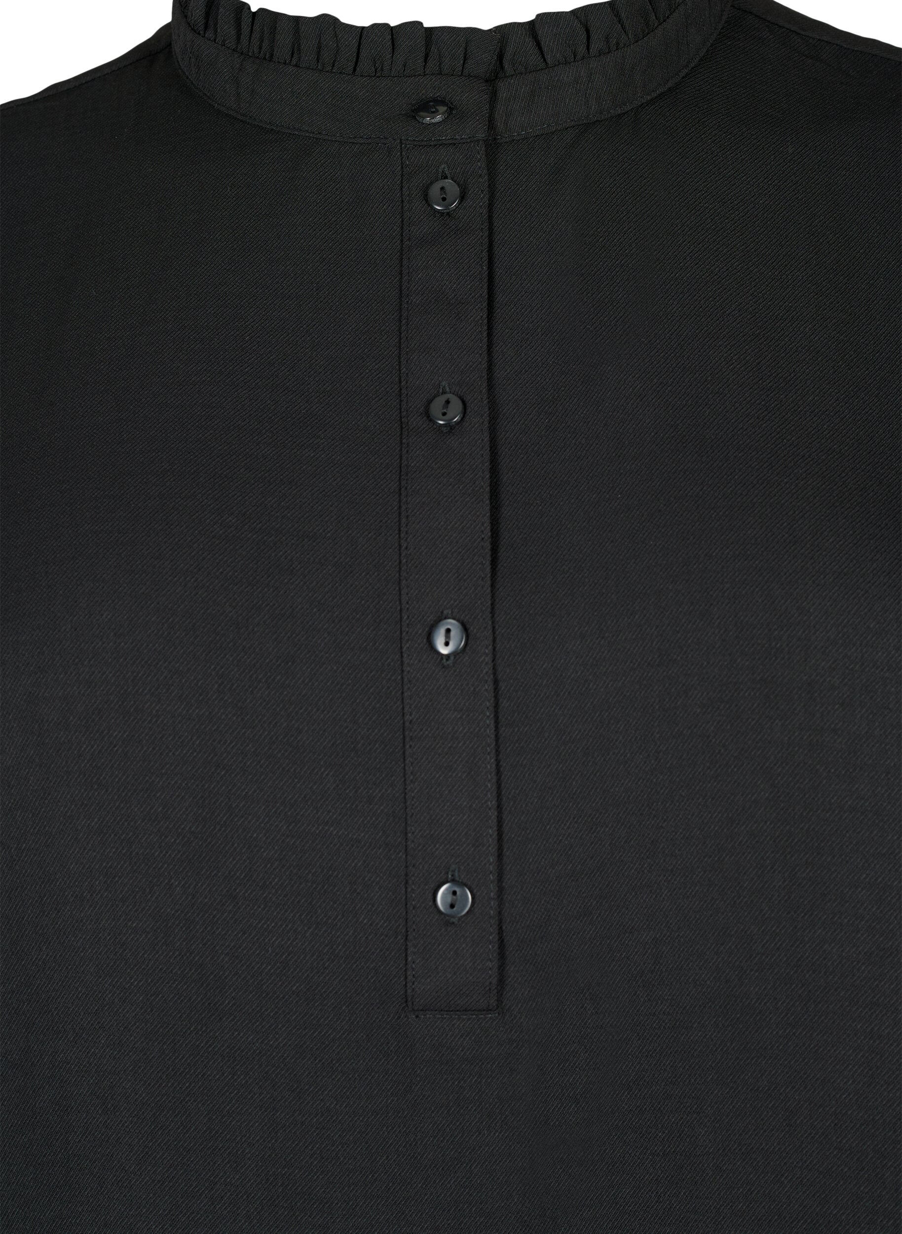 Zizzi Tunika med smock, Black, Packshot image number 2
