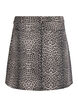 A-linjeformad jeanskjol med leopardm&ouml;nster, Brun, Packshot image number 1