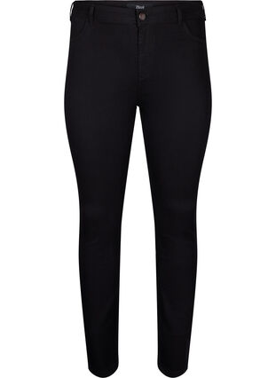 Extra slim Amy jeans med hög midja, Black, Packshot image number 0