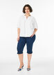 Skjortblus med kn&auml;ppning och knytsk&auml;rp, Vit, Model image number 1